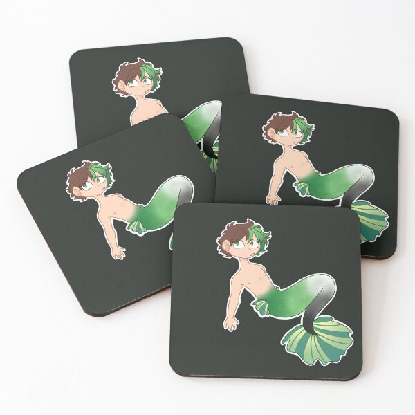 Item preview, Aromantic pride mermaid designed and sold by Blueberry-b1rd.