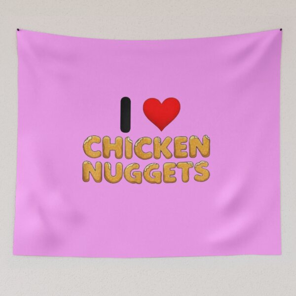 Item preview, Me encantan los nuggets de pollo Amante de la comida Divertido Foodie Niños designed and sold by LUCKYHAPPYFINDS.
