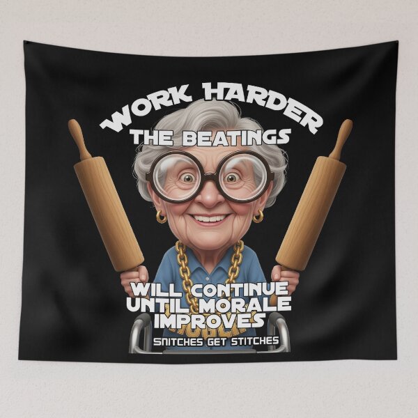 Item preview, WORK HARDER THE BEATINGS WILL CONTINUE UNTIL MORALE IMPROVES designed and sold by A-T-H.