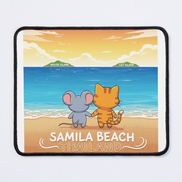 Item preview, Mouse&Cat island on Samila Beach designed and sold by See-Sea-Colors.