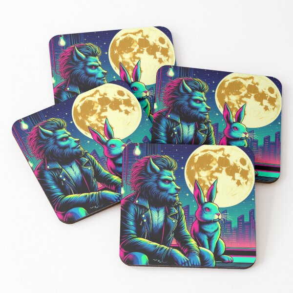 Item preview, Wolf man and bunny  designed and sold by Dogandesighn.