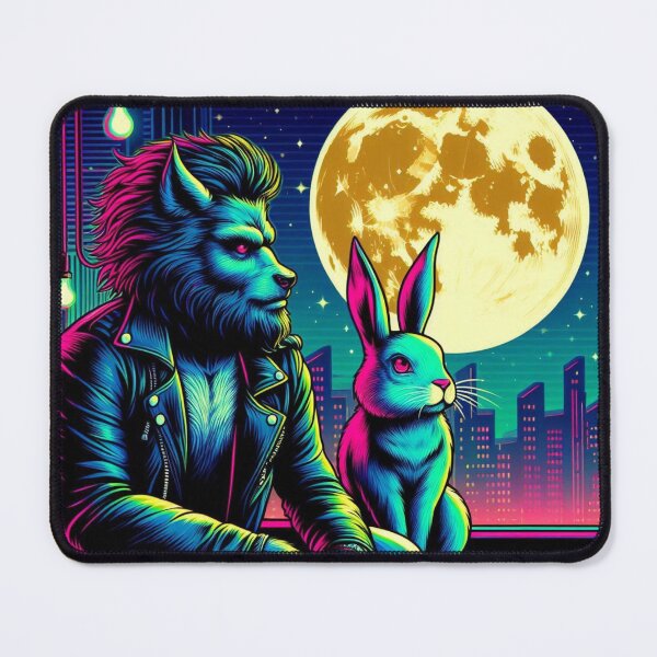 Item preview, Wolf man and bunny  designed and sold by Dogandesighn.