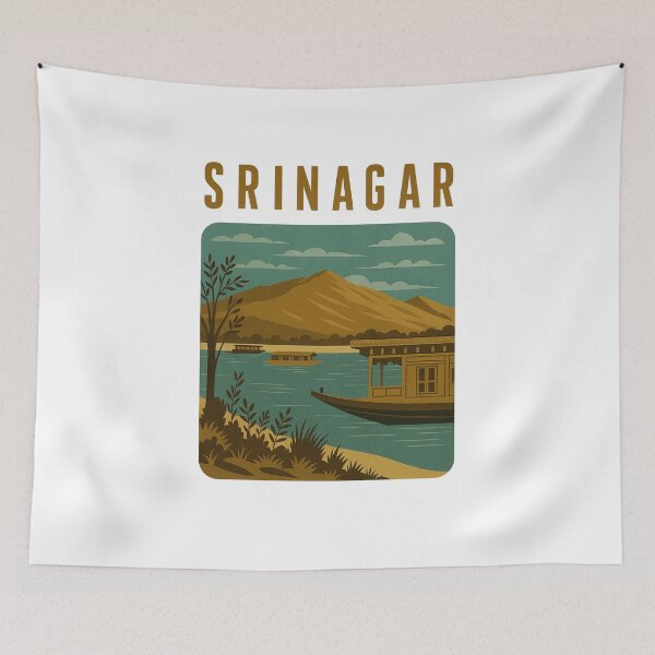 Item preview, Srinagar Dal Lake Houseboats Jammu and Kashmir India designed and sold by Aryabek.