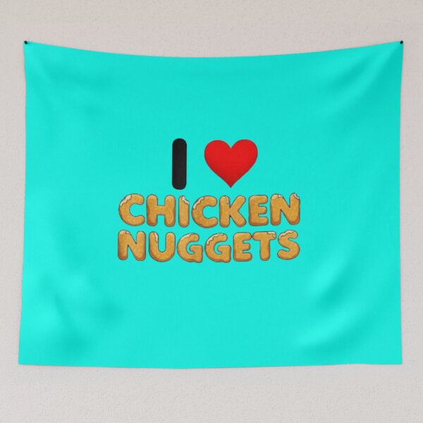 Item preview, Me encantan los nuggets de pollo Amante de la comida Divertido Foodie Niños designed and sold by LUCKYHAPPYFINDS.