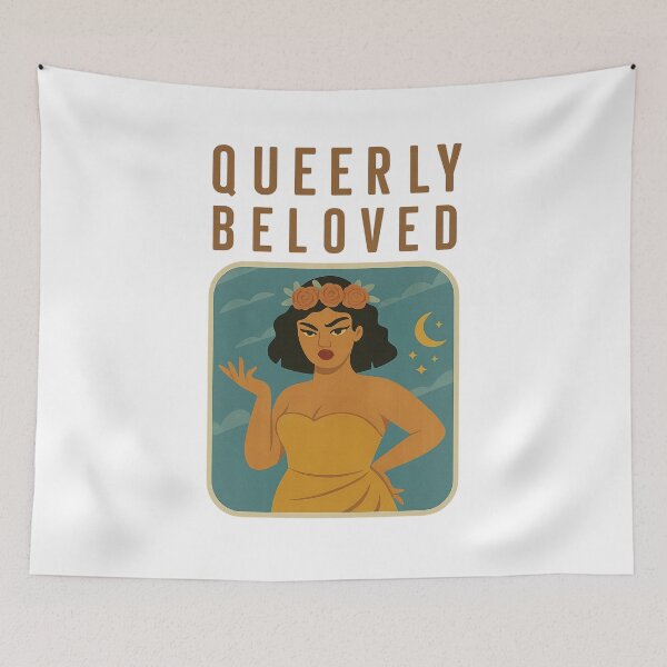 Item preview,  Queerly Beloved Feminine Strength Moon and Stars designed and sold by Aryabek.