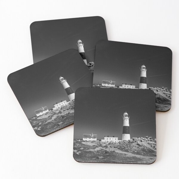 Item preview, Portland Bill Lighthouse in monochrome designed and sold by John Gilham - Landscape Photography.