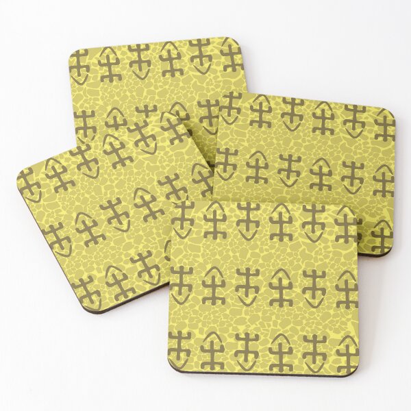 Item preview, Yellow African Bogolan loincloth pattern designed and sold by Wolagno.