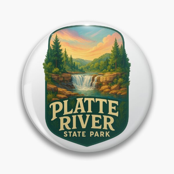 Artikelvorschau, Platte River State Park, malerische Wasserfälle, Nebraska, USA entworfen und verkauft von Aryabek.