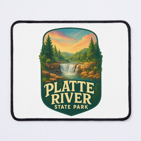 Item preview, Platte River State Park Scenic Falls Nebraska USA designed and sold by Aryabek.