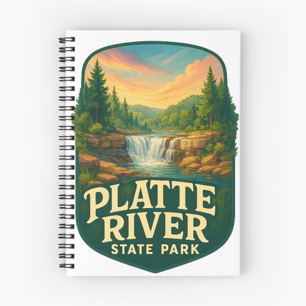 Artikelvorschau, Platte River State Park, malerische Wasserfälle, Nebraska, USA entworfen und verkauft von Aryabek.