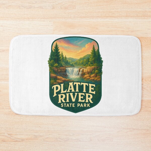 Artikelvorschau, Platte River State Park, malerische Wasserfälle, Nebraska, USA entworfen und verkauft von Aryabek.