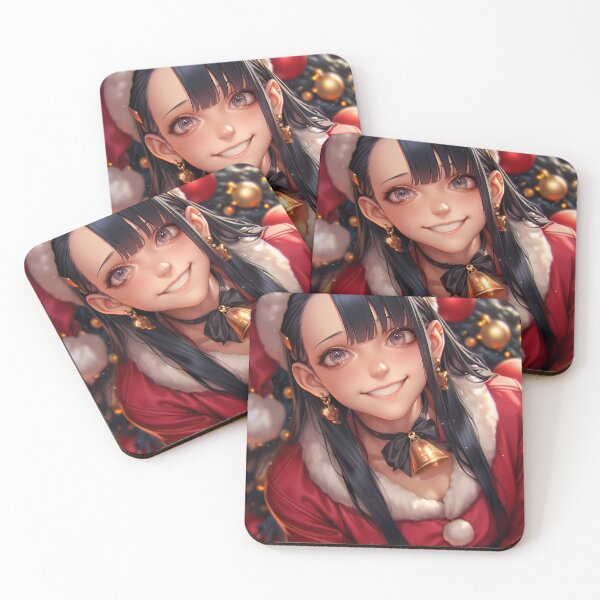 Item preview, Christmas Anime Girl Bell Choker Smile designed and sold by HumbertoValveno.