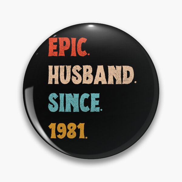 Item preview, Epic Husband Since 1981 - 44th Wedding Anniversary For Him, Men, Husband designed and sold by Mozaic Clothes.