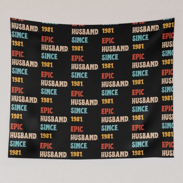 Item preview, Epic Husband Since 1981 - 44th Wedding Anniversary For Him, Men, Husband designed and sold by Mozaic Clothes.