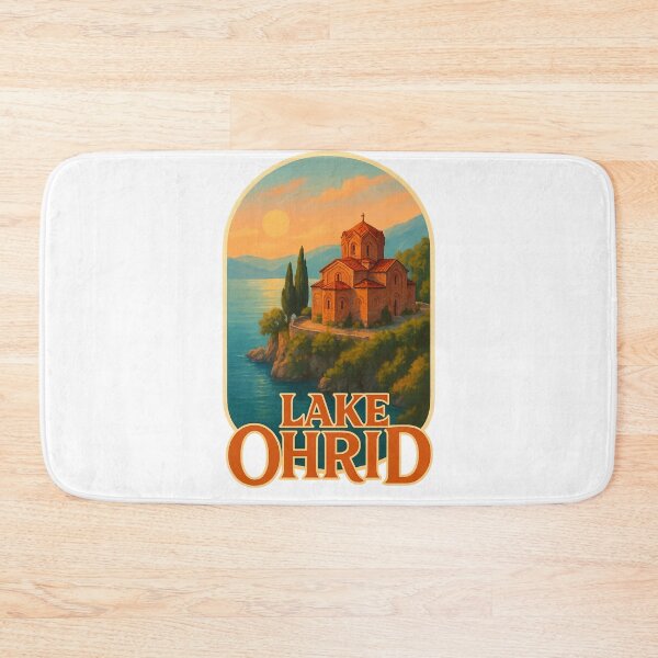 Item preview, Sunset Over Lake Ohrid and Saint John Kaneo Church designed and sold by Aryabek.