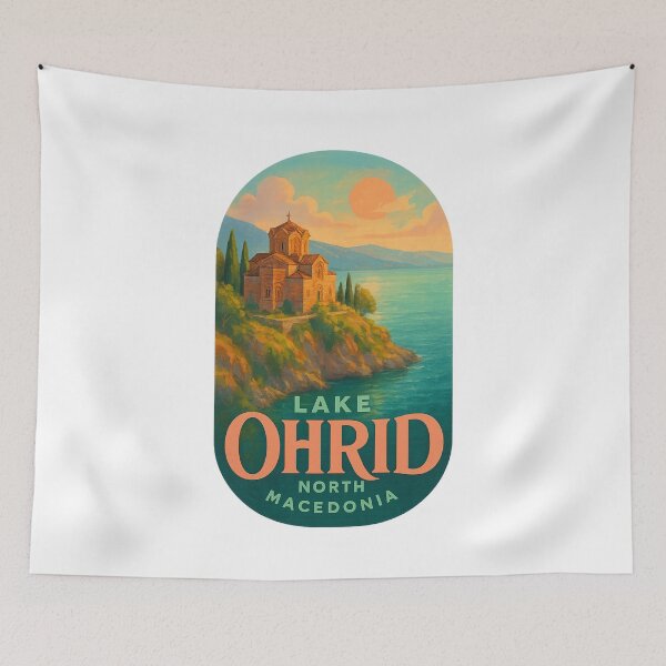 Item preview, Lake Ohrid and Saint John Kaneo in North Macedonia designed and sold by Aryabek.