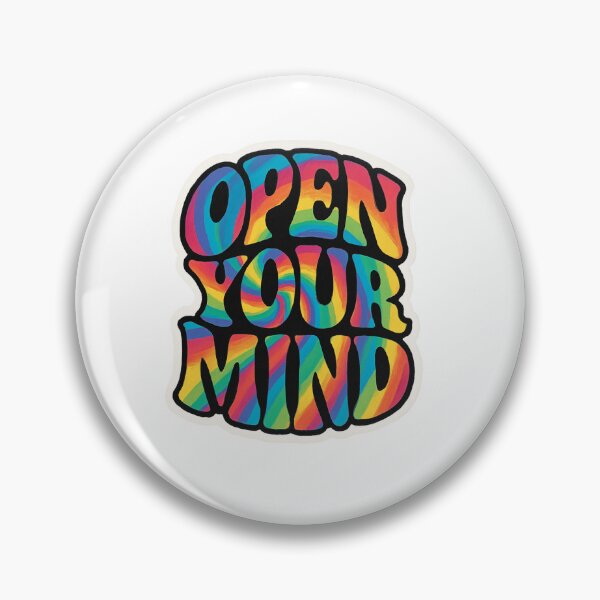Item preview, Open Your Mind – Psychedelic Rainbow Typography designed and sold by Harprints.Studio.