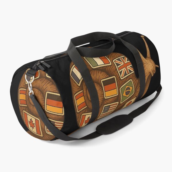 Item preview, Around the World at a Snail’s Pace – Funny Travel Snail with Flags Illustration designed and sold by Wild-way Art.