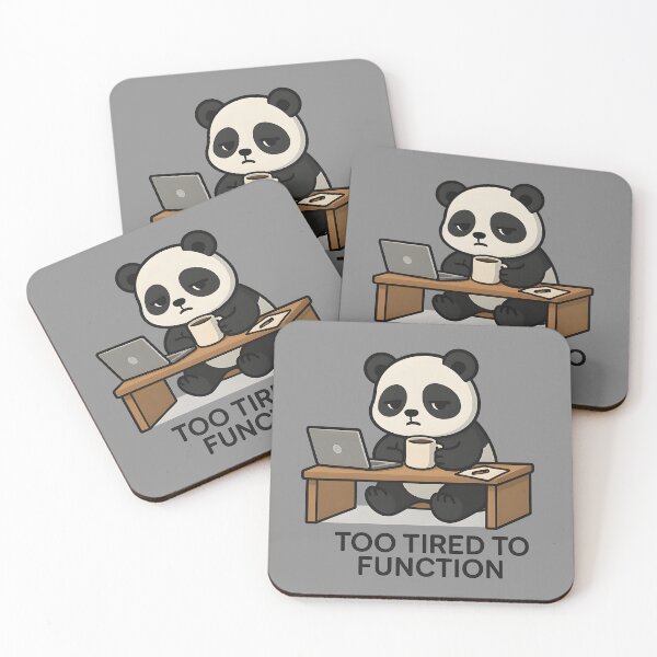 Item preview, Too Tired to Function – Tired Panda in the Office designed and sold by domi199834.