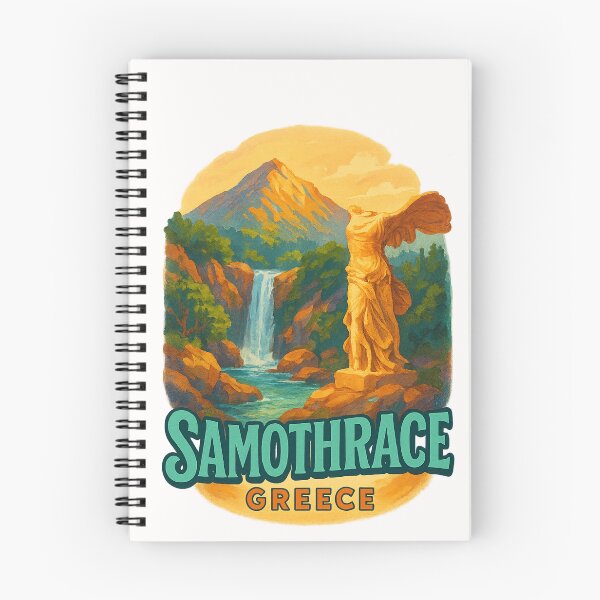 Item preview, Samothrace Island with Winged Victory and Waterfall designed and sold by Places On Earth.