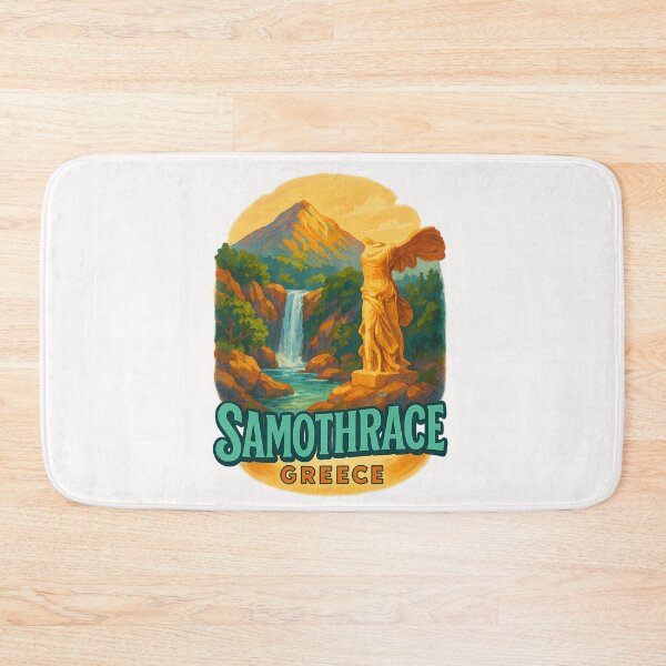 Item preview, Samothrace Island with Winged Victory and Waterfall designed and sold by Places On Earth.