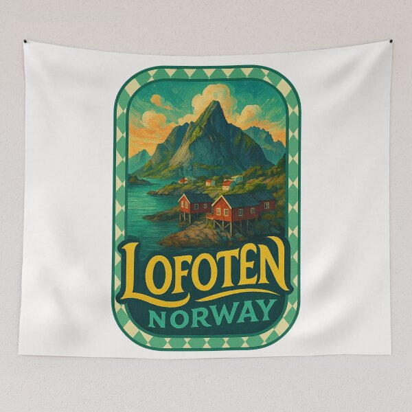 Item preview, Evening Light in Lofoten Islands, Northern Norway designed and sold by Places On Earth.