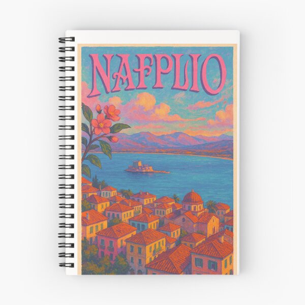 Item preview, Colorful Rooftops of Nafplio, Greece at Sunset designed and sold by Places On Earth.