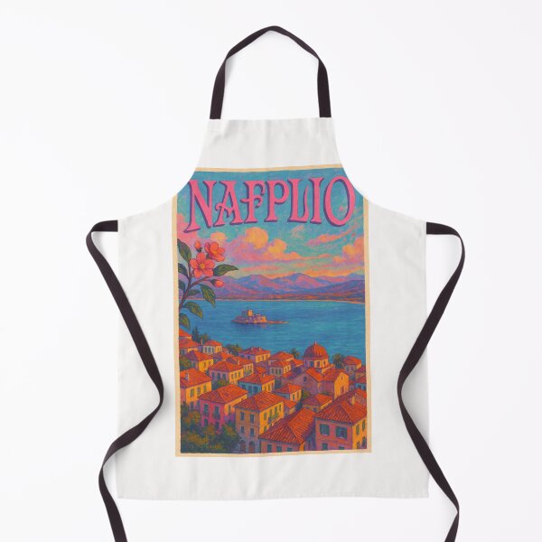 Item preview, Colorful Rooftops of Nafplio, Greece at Sunset designed and sold by Places On Earth.