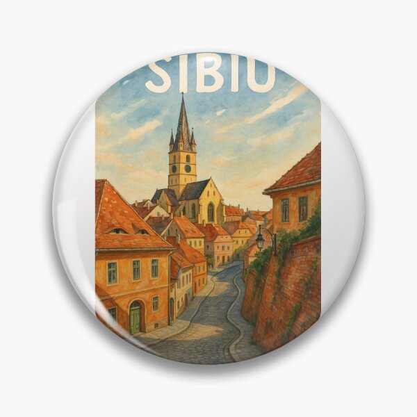 Item preview, Historic Streets of Sibiu, Transylvania designed and sold by Places On Earth.