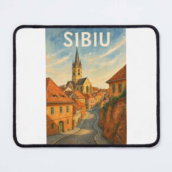 Item preview, Historic Streets of Sibiu, Transylvania designed and sold by Places On Earth.