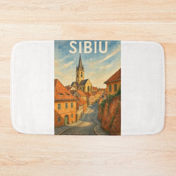Item preview, Historic Streets of Sibiu, Transylvania designed and sold by Places On Earth.