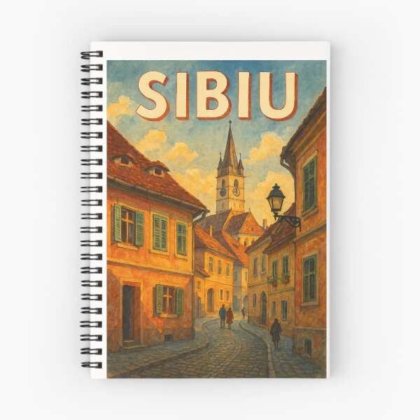 Item preview, Evening Glow in Old Town Sibiu, Romania designed and sold by Places On Earth.