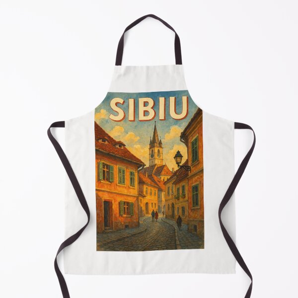 Item preview, Evening Glow in Old Town Sibiu, Romania designed and sold by Places On Earth.