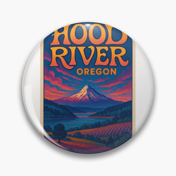 Item preview, Vineyards and Mount Hood Overlooking Hood River Valley designed and sold by Places On Earth.