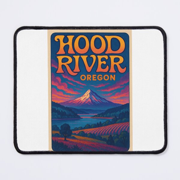 Item preview, Vineyards and Mount Hood Overlooking Hood River Valley designed and sold by Places On Earth.