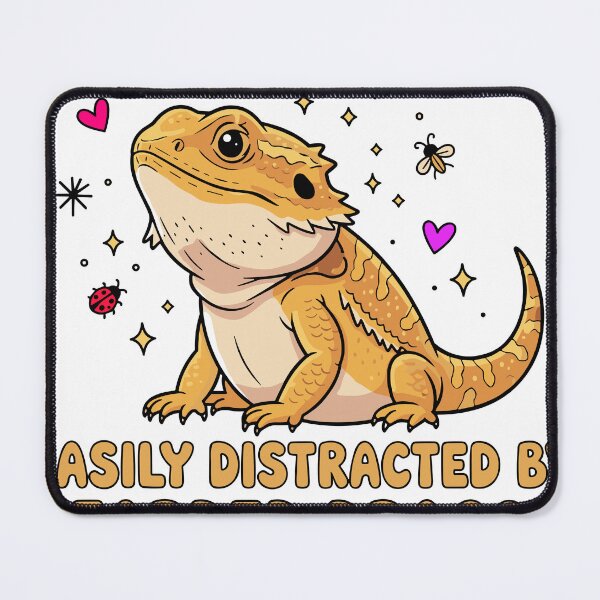Item preview, Easily Distracted By Bearded Dragon designed and sold by TavellynArt.
