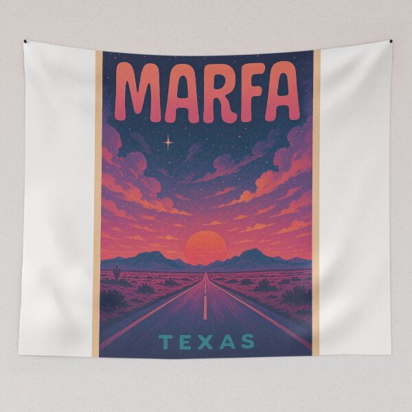 Item preview, Twilight Highway to Marfa, West Texas Desert designed and sold by Places On Earth.