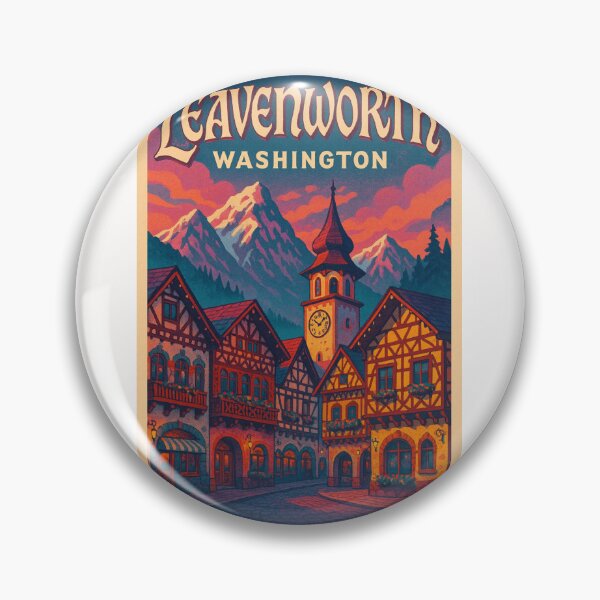 Item preview, Bavarian Village in Leavenworth, Washington designed and sold by Places On Earth.