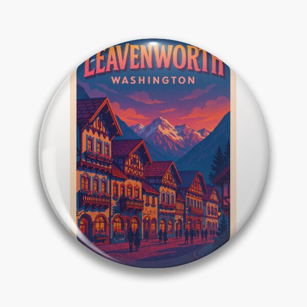 Item preview, Twilight in the Bavarian Streets of Leavenworth designed and sold by Places On Earth.