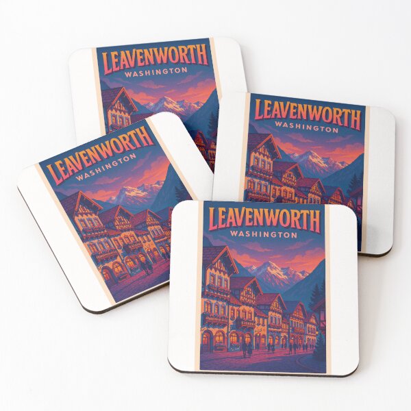 Item preview, Twilight in the Bavarian Streets of Leavenworth designed and sold by Places On Earth.