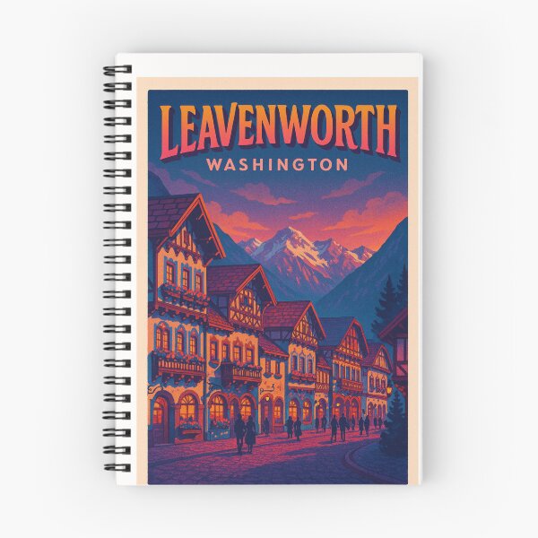 Item preview, Twilight in the Bavarian Streets of Leavenworth designed and sold by Places On Earth.