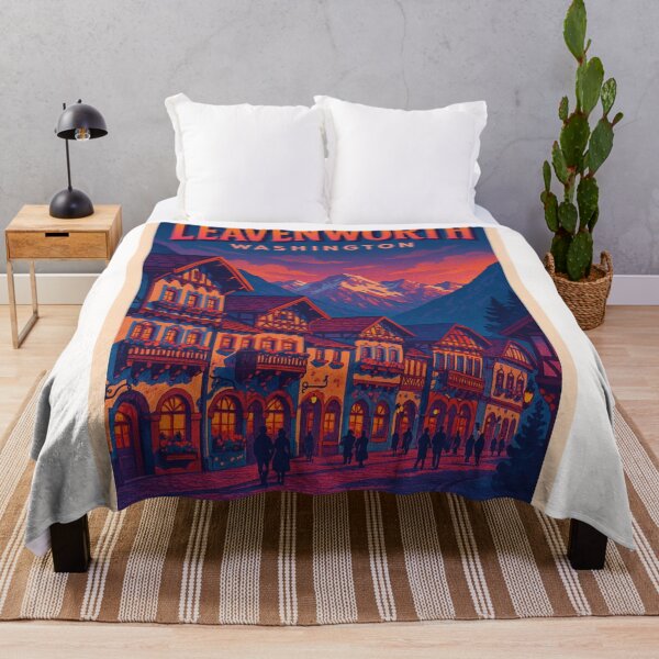 Item preview, Twilight in the Bavarian Streets of Leavenworth designed and sold by Places On Earth.