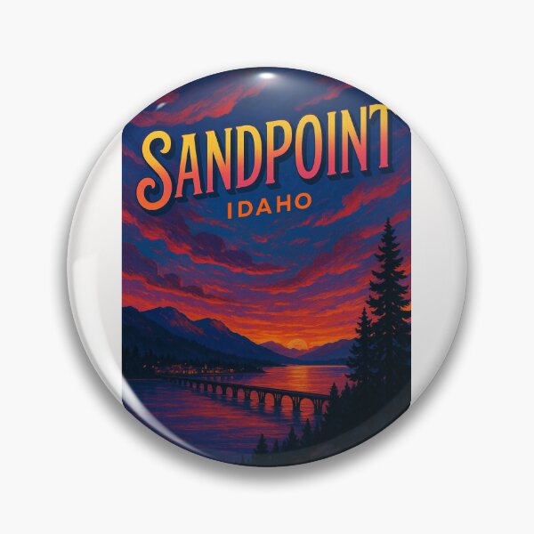 Item preview, Sunset Over Sandpoint and Lake Pend Oreille, Idaho designed and sold by Places On Earth.