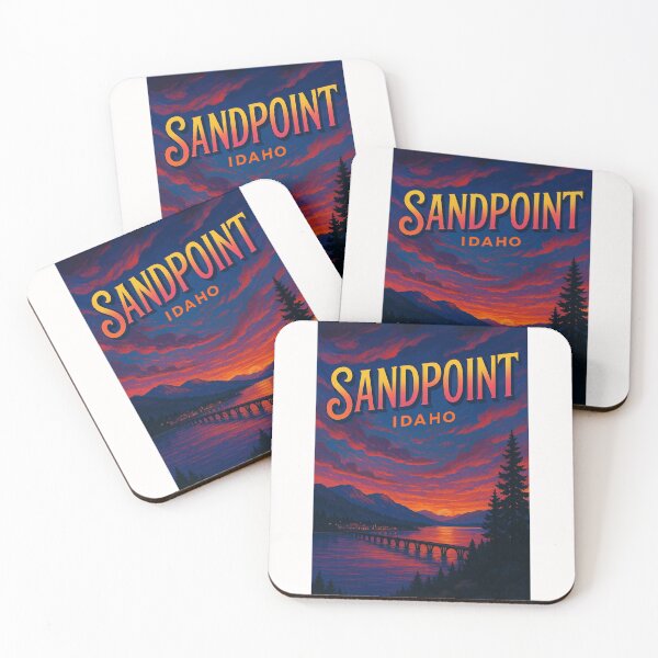 Item preview, Sunset Over Sandpoint and Lake Pend Oreille, Idaho designed and sold by Places On Earth.