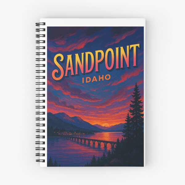 Item preview, Sunset Over Sandpoint and Lake Pend Oreille, Idaho designed and sold by Places On Earth.