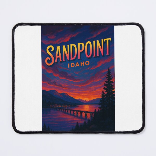 Item preview, Sunset Over Sandpoint and Lake Pend Oreille, Idaho designed and sold by Places On Earth.