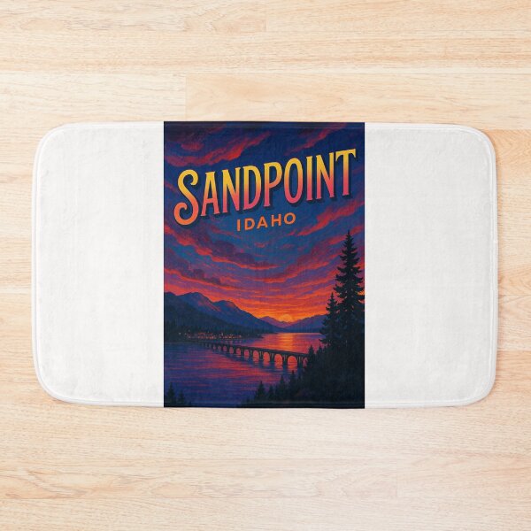 Item preview, Sunset Over Sandpoint and Lake Pend Oreille, Idaho designed and sold by Places On Earth.