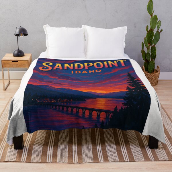 Item preview, Sunset Over Sandpoint and Lake Pend Oreille, Idaho designed and sold by Places On Earth.
