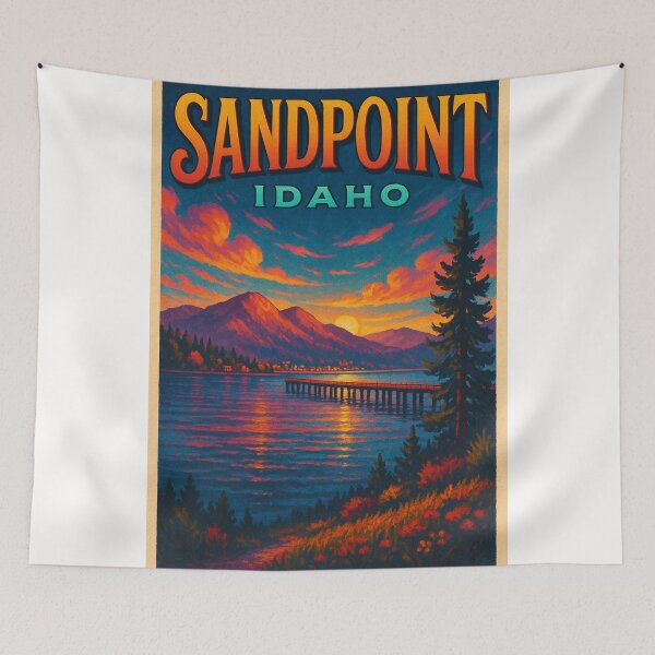 Item preview, Golden Hour at Sandpoint on Lake Pend Oreille designed and sold by Places On Earth.