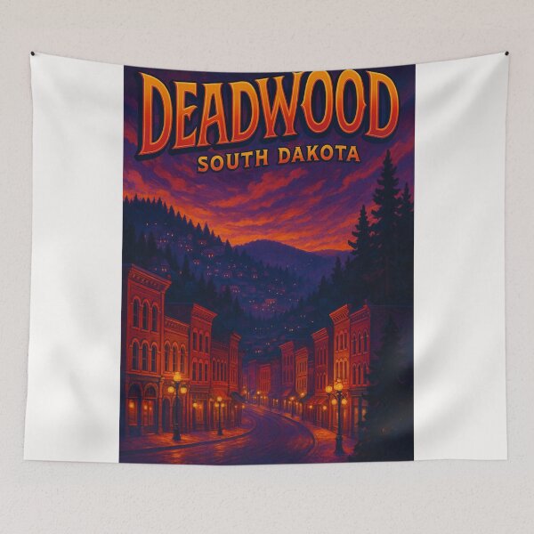 Item preview, Deadwood at Dusk, South Dakota designed and sold by Places On Earth.